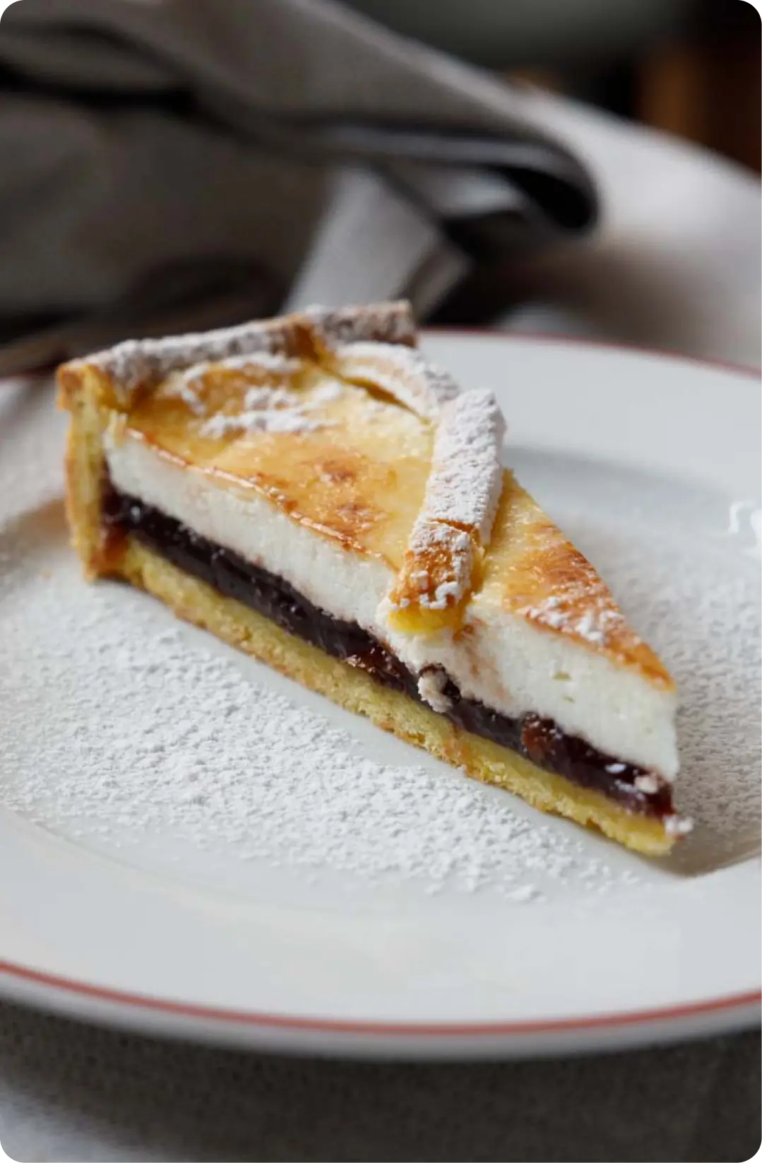 crostata di ricotta e visciole